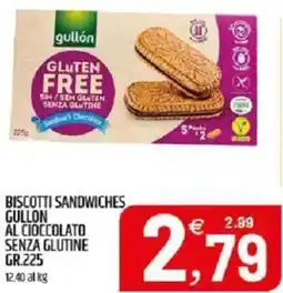 Ard Discount Biscotti sandwiches gullon al cioccolato senza glutine offerta