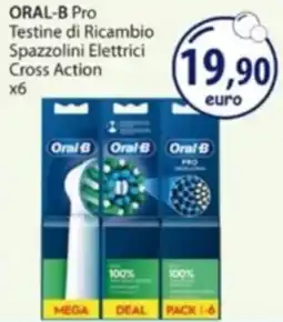 Acqua & Sapone ORAL-B Pro Testine di Ricambio Spazzolini Elettrici Cross Action offerta