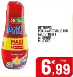 Ard Discount Detersivo per lavastoviglie pril gel tutto in 1 al limone offerta