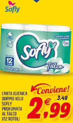 Ard Discount Carta igienica doppio velo sofly profumata al talco offerta