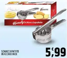 Ard Discount Schiacciapatate in acciaio inox offerta