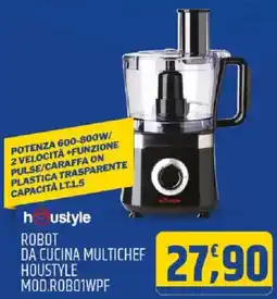 Ard Discount houstyle ROBOT DA CUCINA MULTICHEF HOUSTYLE MOD.ROBO1WPF offerta
