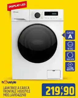 Ard Discount houstyle LAVATRICE A CARICA FRONTALE HOUSTYLE MOD.LAV10422NB offerta