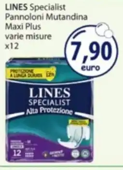 Acqua & Sapone LINES Specialist Pannoloni Mutandina Maxi Plus offerta