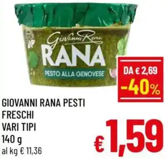 Giovanni rana pesti freschi