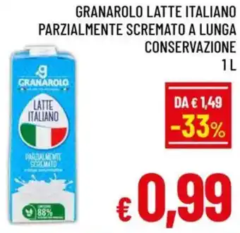 Granarolo latte italiano parzialmente scremato a lunga conservazione