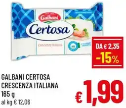 A&O Galbani certosa crescenza italiana offerta