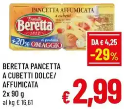 A&O Beretta pancetta a cubetti dolce/ affumicata offerta
