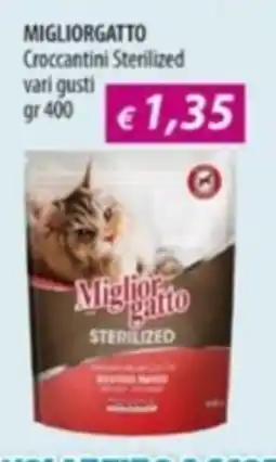 Acqua & Sapone MIGLIORGATTO Croccantini Sterilized offerta