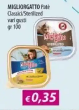 Acqua & Sapone MIGLIORGATTO Patè Classici/Sterilized offerta