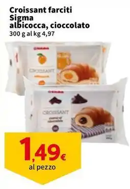 Sigma Croissant farciti Sigma albicocca, cioccolato offerta