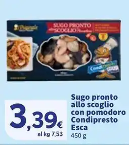 Sigma Sugo pronto allo scoglio con pomodoro Condipresto Esca offerta