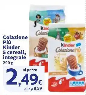 Colazione Più Kinder 5 cereali, integrale
