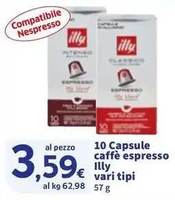 Sigma 10 Capsule caffè espresso Illy offerta