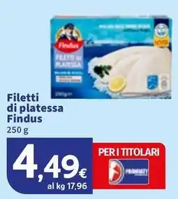 Sigma Filetti di platessa Findus offerta