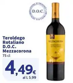 Sigma Teroldego Rotaliano D.O.C. Mezzacorona offerta