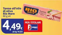 Sigma Tonno all'olio di oliva Rio Mare offerta
