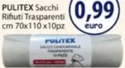 Acqua & Sapone PULITEX Sacchi Rifiuti Trasparenti offerta