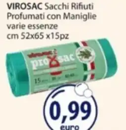 Acqua & Sapone VIROSAC Sacchi Rifiuti Profumati con Maniglie offerta