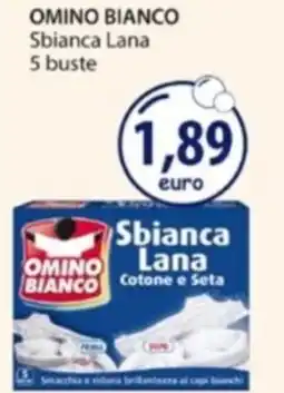 Acqua & Sapone OMINO BIANCO Sbianca Lana 5 buste offerta