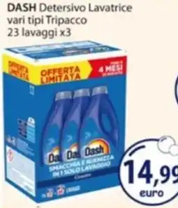 Acqua & Sapone DASH Detersivo Lavatrice vari tipi Tripacco offerta