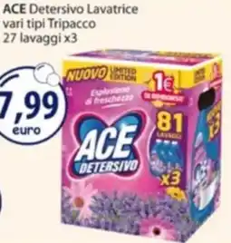 Acqua & Sapone ACE Detersivo Lavatrice vari tipi Tripacco offerta