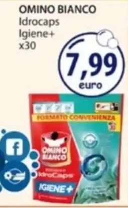 Acqua & Sapone OMINO BIANCO Idrocaps Igiene+ x30 offerta