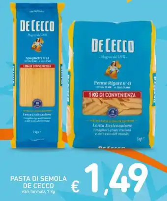 Pasta di semola DE CECCO