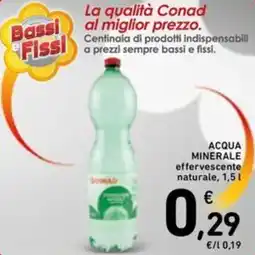 Spazio Conad Acqua minerale effervescente naturale offerta