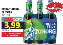 Coop Birra TUBORG offerta