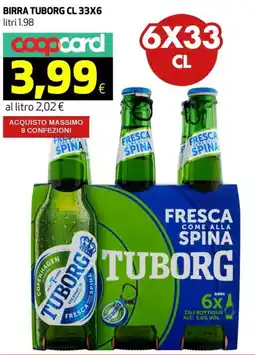 Coop Birra TUBORG offerta