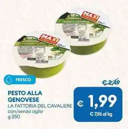 MD Discount Pesto alla genovese LA FATTORIA DEL CAVALIERE offerta