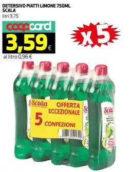Coop Detersivo piatti limone SCALA offerta