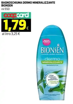 Coop Bagnoschiuma dermo mineralizzante BIONSEN offerta