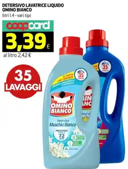 Coop Detersivo lavatrice liquido OMINO BIANCO offerta