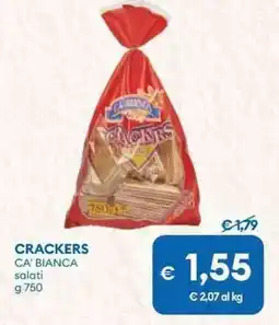 MD Discount Crackers CA' BIANCA salati offerta