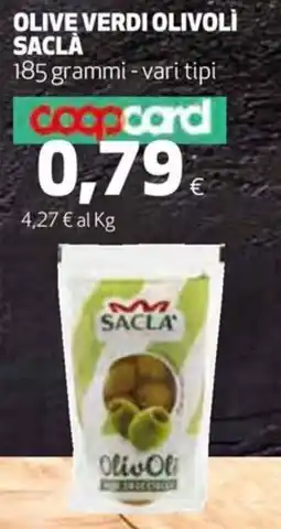 Coop Olive verdi olivolì SACLA offerta