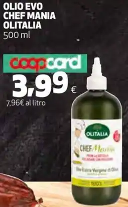 Coop Olio evo chef mania OLITALIA offerta