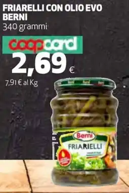 Coop Friarelli con olio evo BERNI offerta