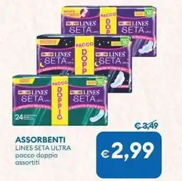 MD Discount Assorbenti LINES SETA ULTRA offerta