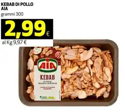 Coop Kebab di pollo AIA offerta