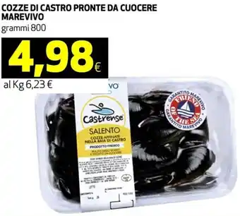 Cozze di castro pronte da cuocere marevivo