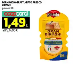Coop Formaggio grattugiato fresco BIRAGHI offerta