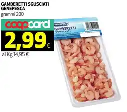 Coop Gamberetti sgusciati GENEPESCA offerta