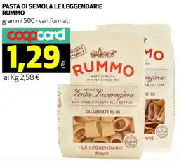 Coop Pasta di semola le leggendarie RUMMO offerta