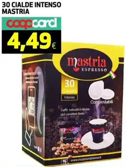 Coop 30 cialde intenso MASTRIA offerta