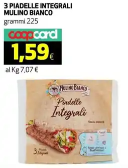Coop 3 piadelle integrali MULINO BIANCO offerta