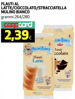 Coop Flauti al latte/cioccolato/stracciatella MULINO BIANCO offerta