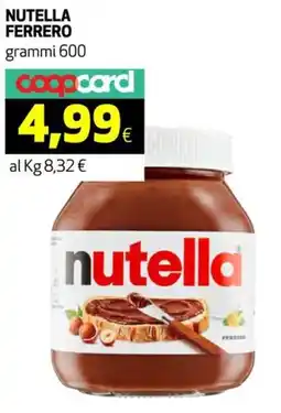 Coop Nutella ferrero offerta