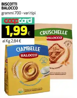 Coop Biscotti BALOCCO offerta